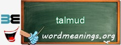 WordMeaning blackboard for talmud